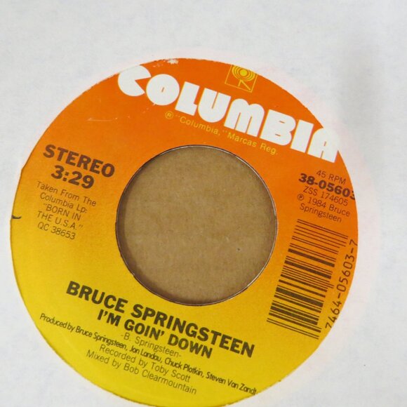 Lot of 7 Assorted Bruce Springsteen Clarence Clemons 45 RPM Vinyl Singles - Picture 7 of 8